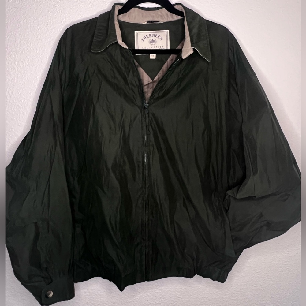 Men’s Vintage Aberdeen Collection green bomber type jacket - Sz L